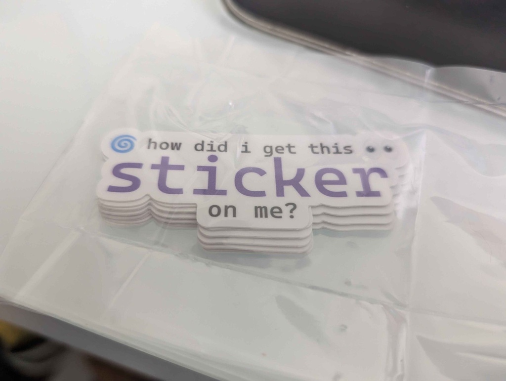 how did i get this sticker on me? sticker