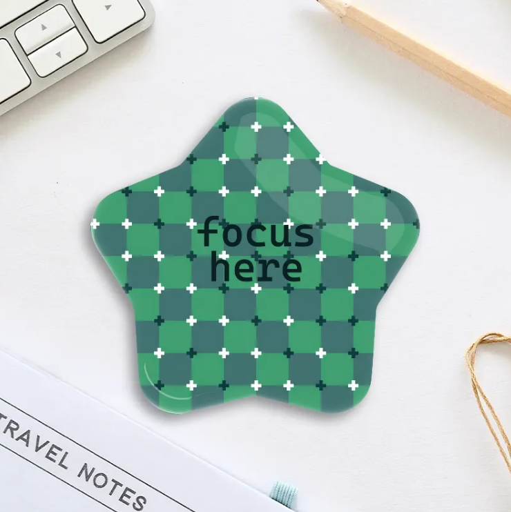 focus here star pin